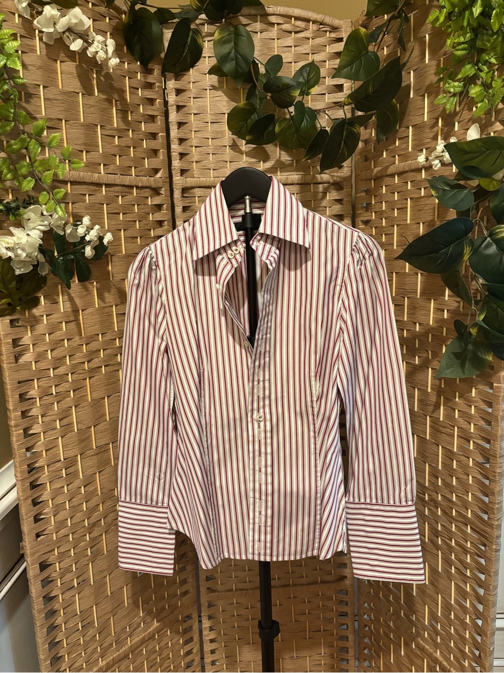 Vintage DSQUARED2 Red and White Striped Shirt - Picture 2 of 9